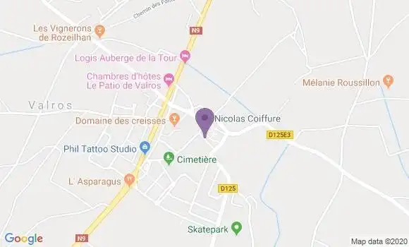 Localisation Valros Bp - 34290