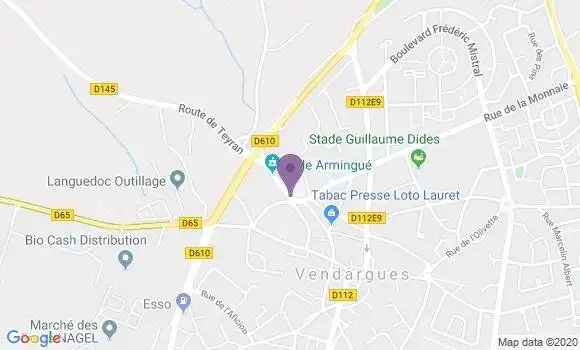 Localisation Vendargues Bp - 34740