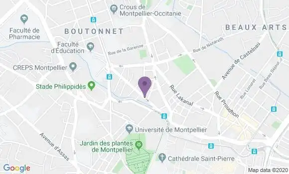 Localisation Montpellier Bouisson Bertrand - 34090