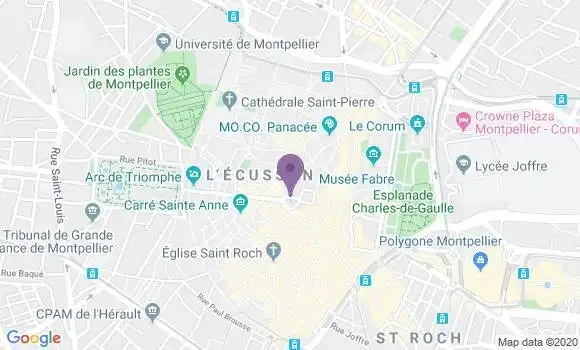 Localisation Montpellier Prefecture - 34000