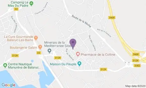 Localisation Balaruc les Aloes Bp - 34540