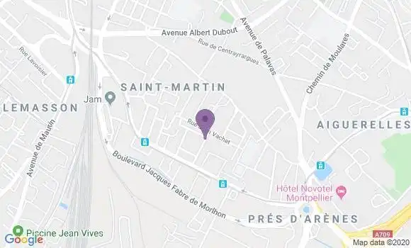 Localisation Montpellier Saint Martin - 34070