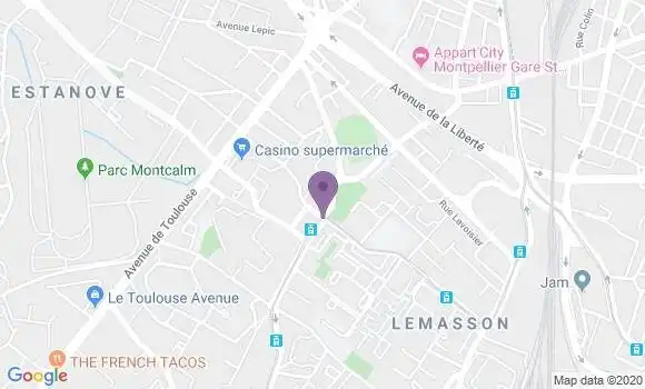 Localisation Montpellier Mas Drevon - 34070