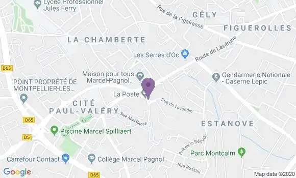 Localisation Montpellier Estanove - 34070