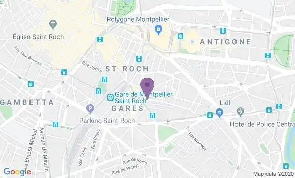 Localisation Montpellier la Mosson - 34080