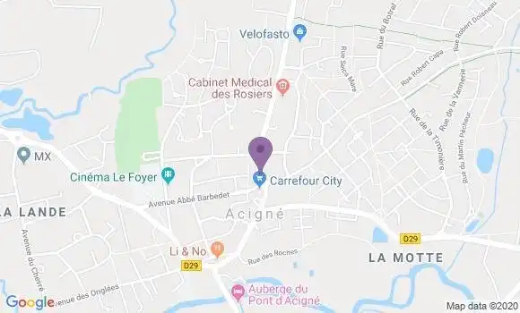Localisation Acigne Bp - 35690