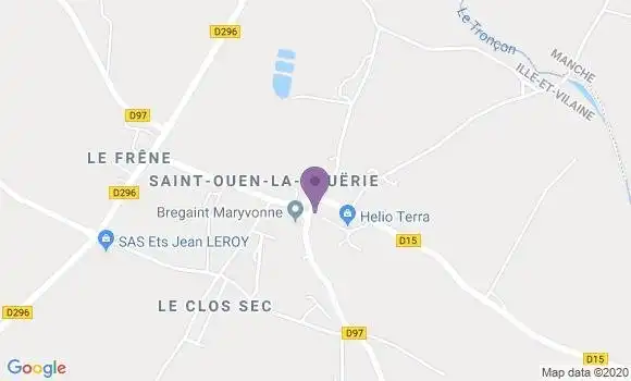 Localisation Antrain Bp - 35560