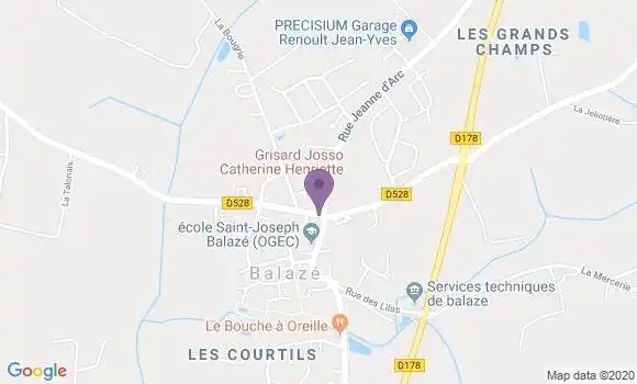 Localisation Balaze Ap - 35500