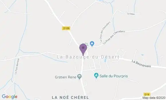 Localisation La Bazouge du Desert Ap - 35420