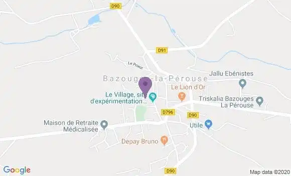 Localisation Bazouges la Perouse Bp - 35560