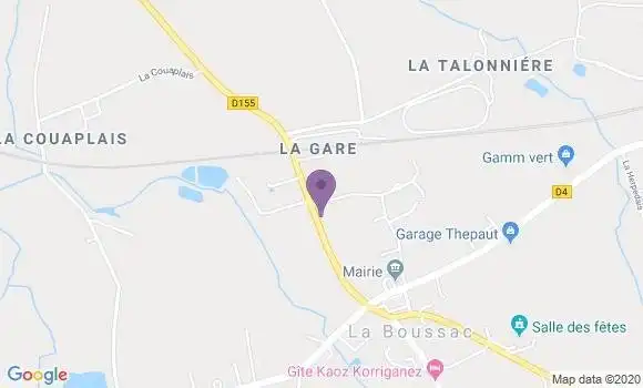 Localisation La Boussac Ap - 35120