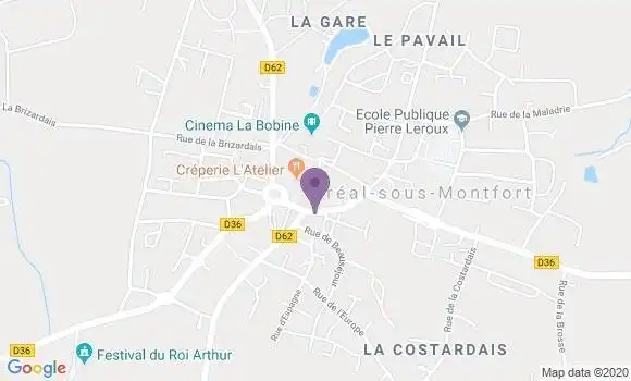 Localisation Breal sous Montfort Bp - 35310