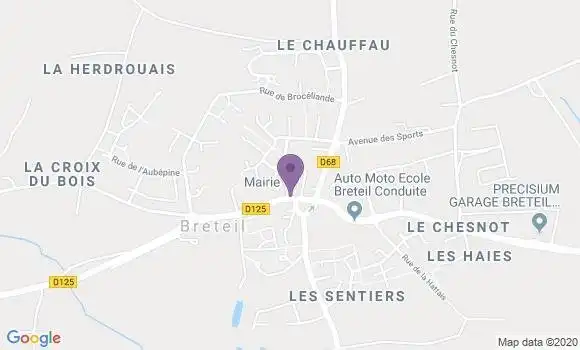 Localisation Breteil Ap - 35160