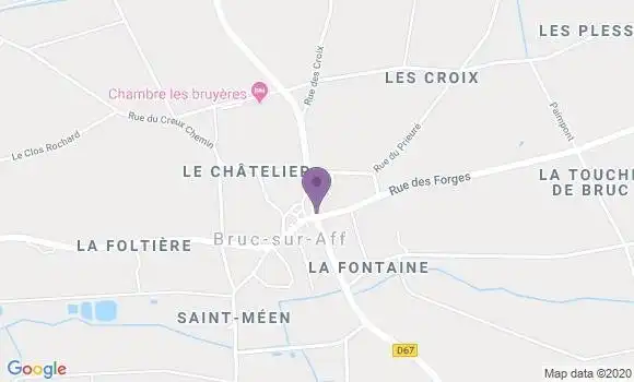 Localisation Bruc sur Aff Ap - 35550