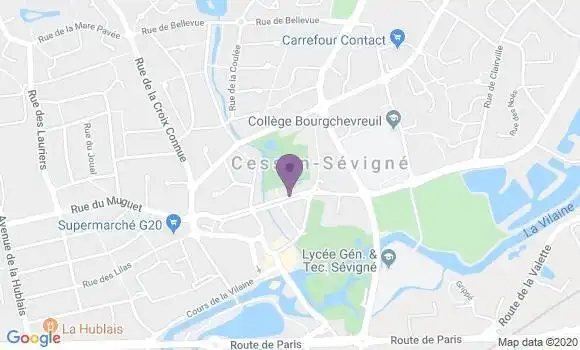 Localisation Cesson Sevigne - 35510