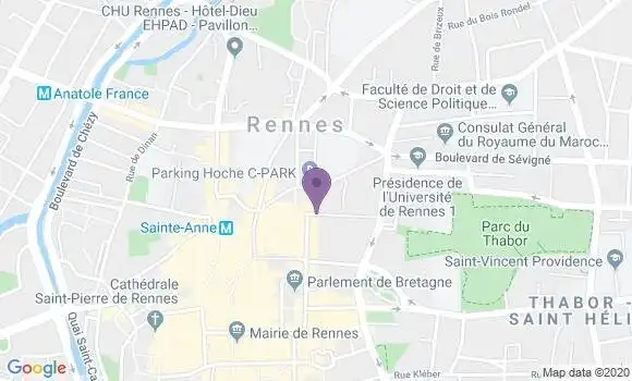 Localisation Rennes Hoche Bp - 35000