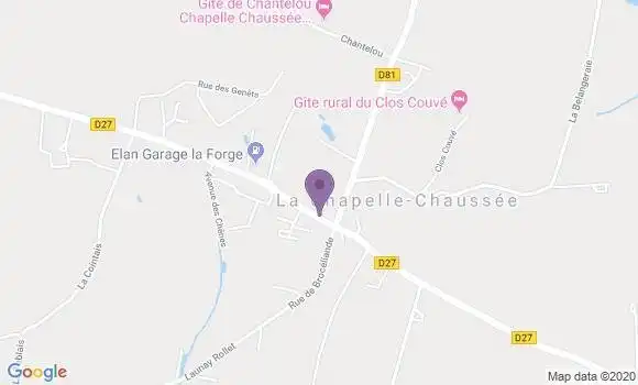 Localisation La Chapelle Chaussee Ap - 35630