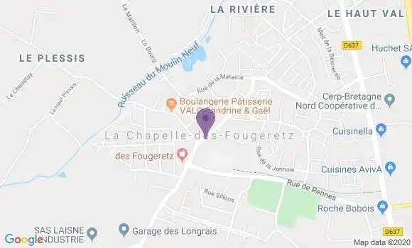 Localisation La Chapelle des Fougeretz Bp - 35520