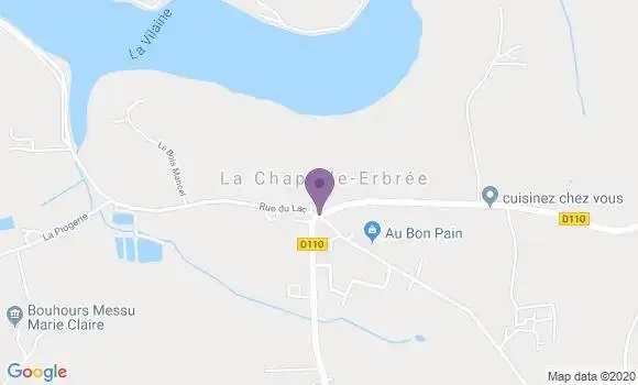Localisation La Chapelle Erbree Ap - 35500