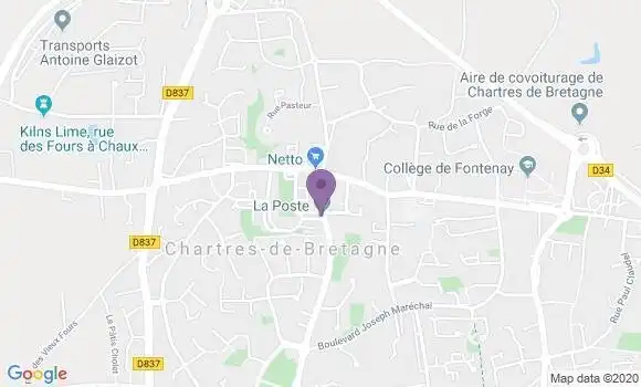 Localisation Chartres de Bretagne Bp - 35131