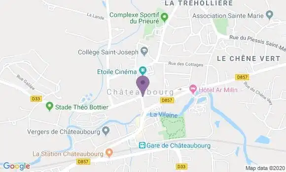 Localisation Chateaubourg - 35220