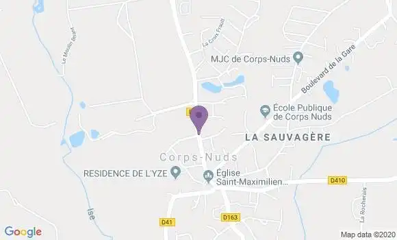 Localisation Corps Nuds Bp - 35150