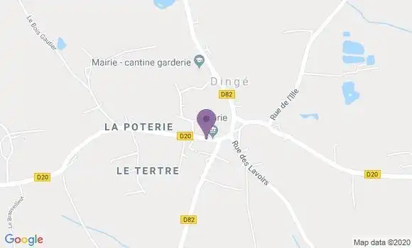 Localisation Dinge Bp - 35440