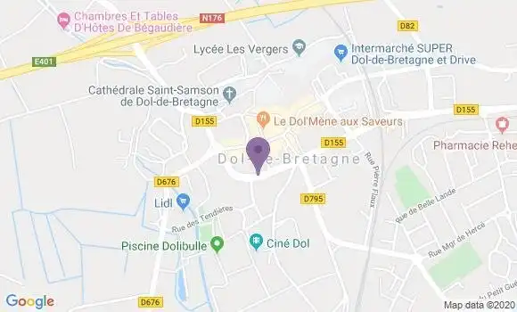 Localisation Dol de Bretagne - 35120