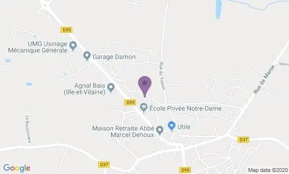 Localisation Domalain Ap - 35680