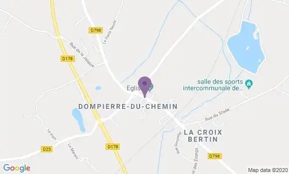Localisation Dompierre du Chemin Ap - 35210