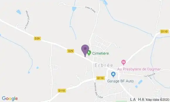 Localisation Erbree Ap - 35500