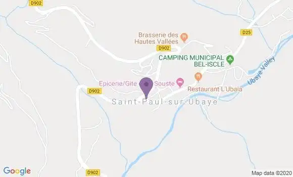 Localisation Saint Paul sur Ubaye Bp - 04530