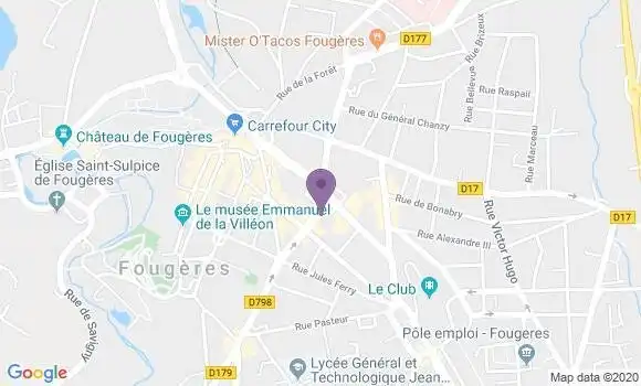 Localisation Fougeres - 35300