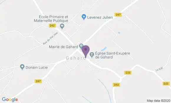 Localisation Gahard Ap - 35490