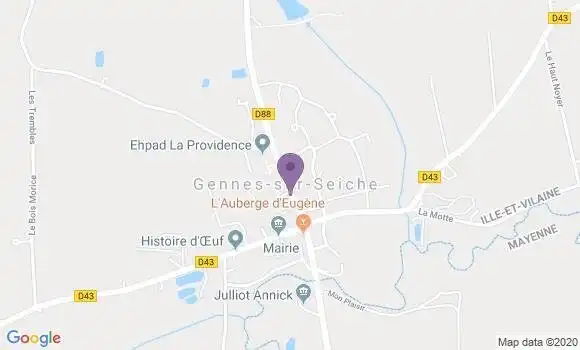 Localisation Gennes sur Seiche Ap - 35370