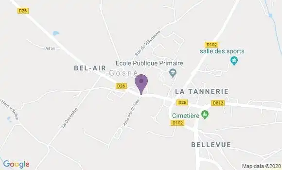 Localisation Gosne Bp - 35140