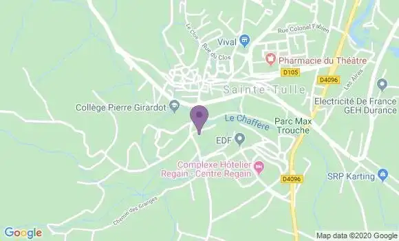Localisation Sainte Tulle - 04220
