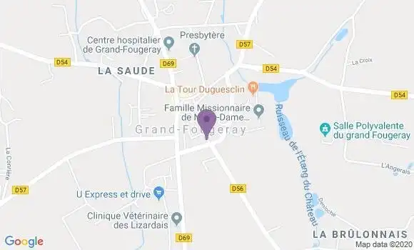 Localisation Le Grand Fougeray - 35390