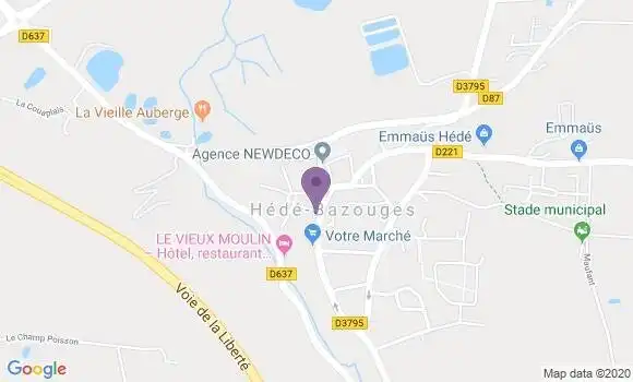 Localisation Hede Bp - 35630