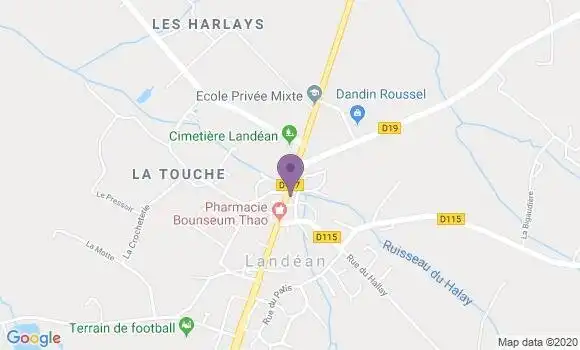 Localisation Landean Bp - 35133