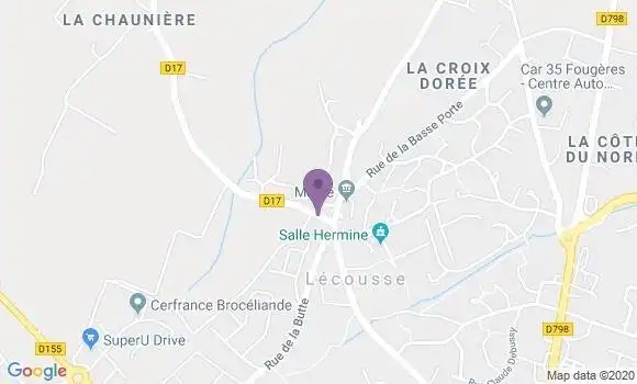 Localisation Lecousse Ap - 35133