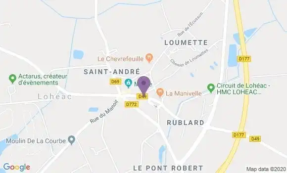 Localisation Loheac Bp - 35550