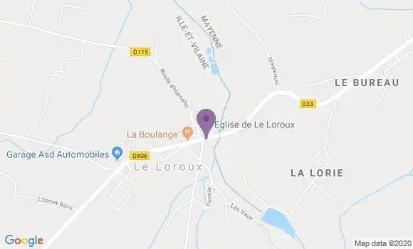 Localisation Le Loroux Ap - 35133