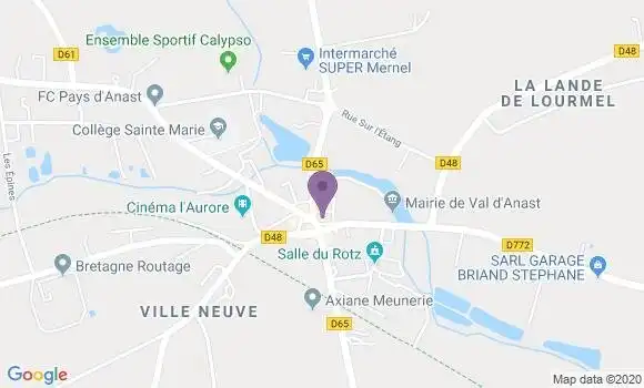 Localisation Maure de Bretagne Bp - 35330
