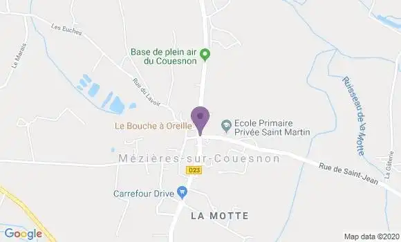 Localisation Mezieres sur Couesnon Ap - 35140