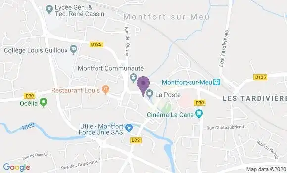 Localisation Montfort - 35160