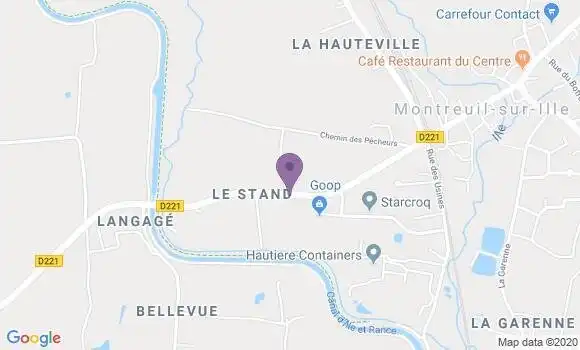 Localisation Montreuil sur Ille Bp - 35440