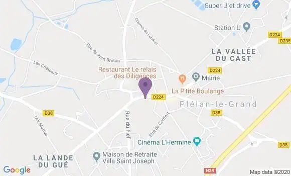 Localisation Plelan le Grand - 35380