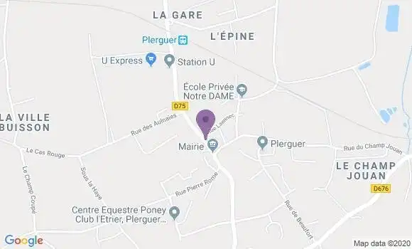 Localisation Plerguer Bp - 35540