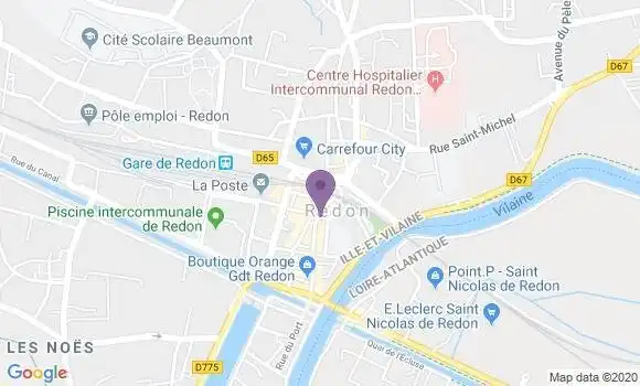Localisation Redon - 35600
